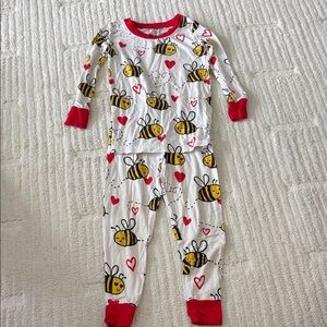Little Sleepies Kids Pajama Set - Red, Yellow, and White